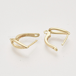 Латунные серьги-кольца с застежкой сзади KK-T048-020G-NF