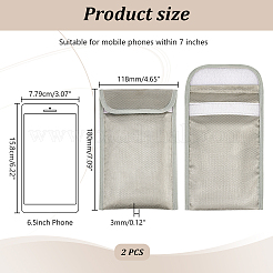 Тканевые защитные сумки Фарадея для защиты брелоков ABAG-WH0035-057