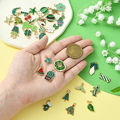 30шт 30 стиля подвески из сплава с эмалью&nbsp;ENAM-YW0004-14