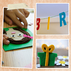 10 шт. 10-х цветная фетровая ткань бон-ткань DIY-WH20048-053