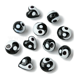 12pcs 3 Arten handgemachte Bunte Malerei-Perlen&nbsp;FIND-CJ0002-78