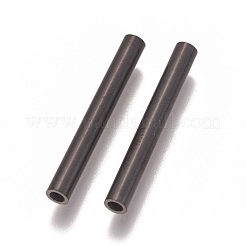 304ステンレスチューブビーズ  イオンプレーティング（ip）  電気泳動黒  25x3mm  穴：1.8mm&nbsp;STAS-L216-23B-B