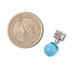 Круглые европейские подвески-шармы «кошачий глаз» PALLOY-JF04331