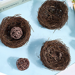 Джутовый шпагат имитация птичьего гнезда&nbsp;AJEW-WH20121-14C