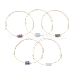 Браслеты из натуральных драгоценных камней с плетением из бусин для женщин&nbsp;BJEW-JB11356