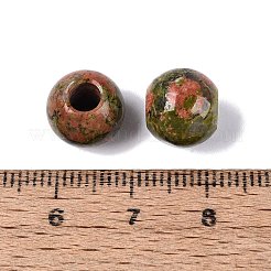 Natürliche unakite europäische perlen&nbsp;G-Q607-02O
