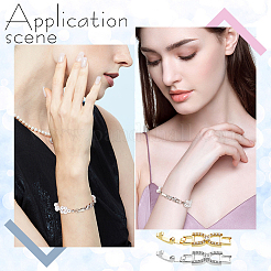 10 шт. 2-цветная застежка-бантик для часов с покрытием из латуни и прозрачным кубическим цирконием ZIRC-DC0001-09