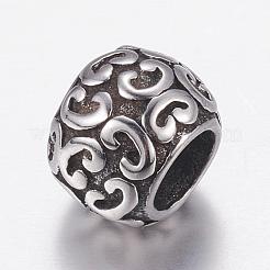 Европейские бусины из нержавеющей стали 304 STAS-P173-099AS