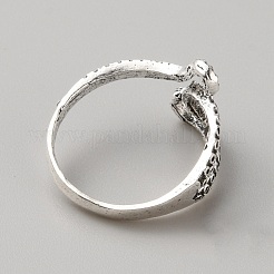 Открытые манжеты из сплава в тибетском стиле&nbsp;RJEW-WH0001-023