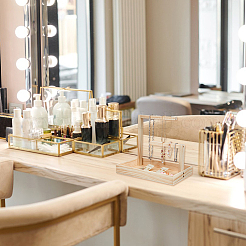 Прямоугольные деревянные витрины для ювелирных изделий ODIS-WH0329-34A