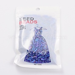 Прозрачные цвета радуги стекло стеклярусом&nbsp;X-TSDB6MM168