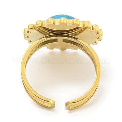 Ионное покрытие (ip) 304 нержавеющая сталь синтетические бирюзовые манжеты кольца G-Z056-08G-02