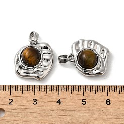 Природных тигровый глаз подвески&nbsp;KK-M270-42P