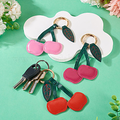 3 шт. 3-цветные брелки из искусственной кожи&nbsp;KEYC-TA0001-42