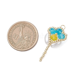 Подвески в виде тюльпанов из стеклянного бисера&nbsp;PALLOY-MZ01214-02