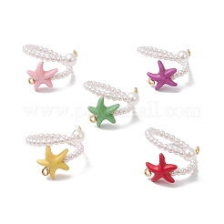 Регулируемые манжеты из синтетической бирюзы RJEW-JR00882