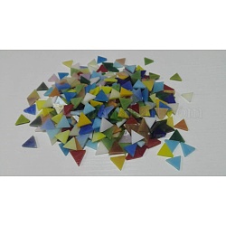 Кабошоны из стекла, треугольные, разноцветные, 15x3 мм