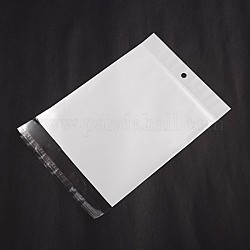 Sacs de cellophane rectangle, blanc, 26x15.8 cm, épaisseur unilatérale: 0.05 mm, mesure intérieure: 20.5x15.8 cm, Trou: 6mm