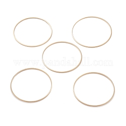 Messing Verbinderring, langlebig plattiert, runden Ring, echtes 24k vergoldet, 45x1 mm, Innendurchmesser: 43 mm