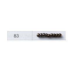 Toho perles de rocaille rondes, Perles de rocaille japonais, (83) iris brun métallisé, 11/0, 2.2mm, Trou: 0.8mm, environ 50000 pcs / livre