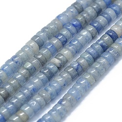Naturali blu perline avventurina fili, Rotondo piatto / disco, 3.8~4.2x2~4.5mm, Foro: 0.8~1 mm, circa 152~180pcs/filo, 15.1~15.5 pollice (38.5~39.5 cm)