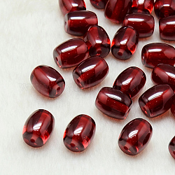 Perles en résine, baril, rouge foncé, 14x12mm, Trou: 2mm