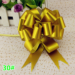 Blume ziehen Bögen, Geschenkband für Hochzeit Geburtstagsparty Dekoration, golden, 120x3 cm, 30 Stränge / box