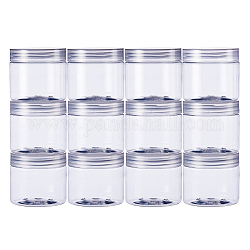 BENECREAT Empty Food Sealed Plastic Bottles, Transparent Storage Tanks, Clear, 7.2x6.5cm, Capacity: 180ml