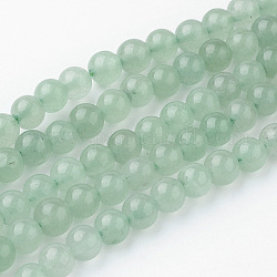 Fili di perle avventurina verde naturale, tondo, 8~8.5mm, Foro: 1 mm, circa 45~47pcs/filo, 14.9 pollice (38 cm)