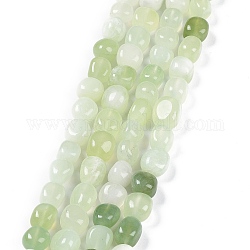 Chapelets de perles en jade naturelle nouvelle, pépites en pierre roulée, 6.5~15x7~14x7~14mm, Trou: 1~1.4mm, Environ 32~33 pcs/chapelet, 15.16~ 15.75 pouce (38.5~40 cm)