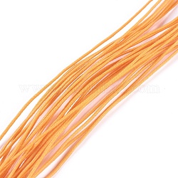 Cordon élastique rond, orange, 0.8mm, environ 24.05 yards (22m)/paquet