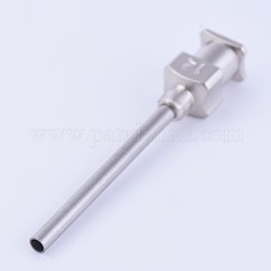 Stainless Steel Fluid Precision Blunt Needle Dispense Tips, Stainless Steel Color, 36.5x6mm, Inner Diameter: 4mm, Pin: 2mm