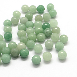 Cuentas redondas venturina verde natural, esfera de piedras preciosas, sin agujero / sin perforar, 10~11mm