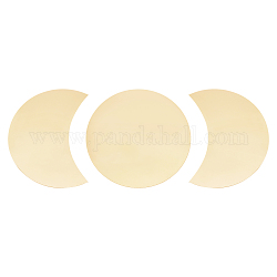 Acrylic Moon Phase Mirror Wall Decor, with Double Sided Adhesive Tape, for Wall Ornament Bedroom Living Room Decoration, Gold, 23x0.1cm, 21.6x16.5x0.1cm