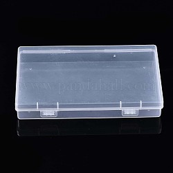 プラスチック箱  ビーズ保存容器  長方形  透明  17.5x11.2x2.7cm