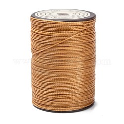 Round Waxed Polyester Thread String, Micro Macrame Cord, Twisted Cord, for Leather Sewing Stitching, Peru, 0.55mm, about 131.23 yards(120m)/roll