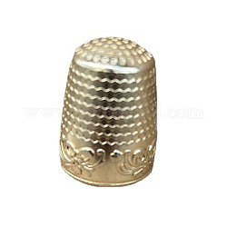真鍮の裁縫指ぬき  指先プロテクターツール  DIYクラフトアクセサリー  コラム  ゴールドカラー  17.6mm