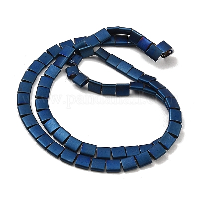 Гальванические нити матовых немагнитных синтетических гематитовых бусин G-G089-B01-14-1