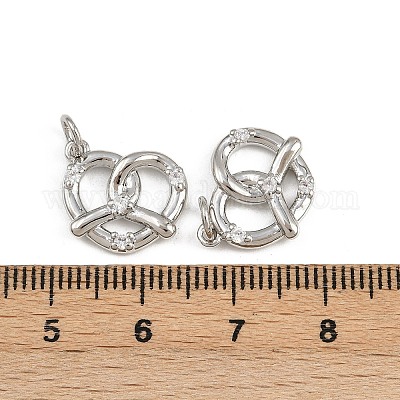 Латунные микро проложить кубического циркония подвески KK-A269-54P-1