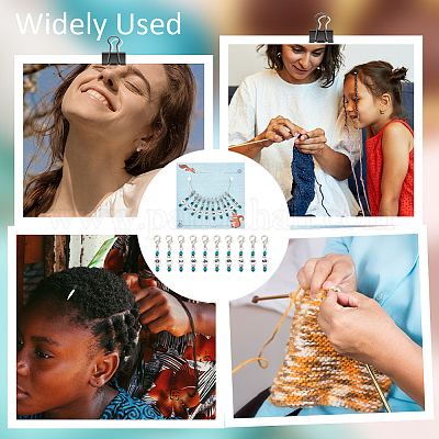 10 шт. 10 стиля акриловые подвесные маркеры для петель HJEW-AB00747-1