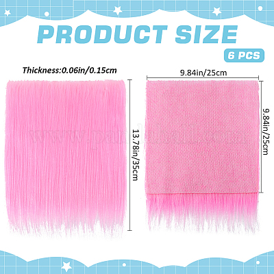 Ткань из квадратов из искусственного меха BJEW-WH0515-11D-1