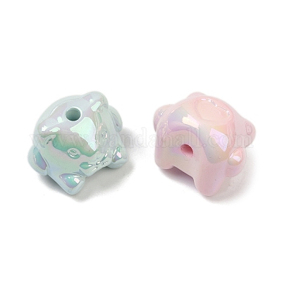 Светящиеся и УФ-покрытые непрозрачные акриловые бусины OACR-B031-26-1