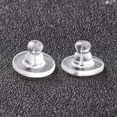 Clear Bullet Earring Backs