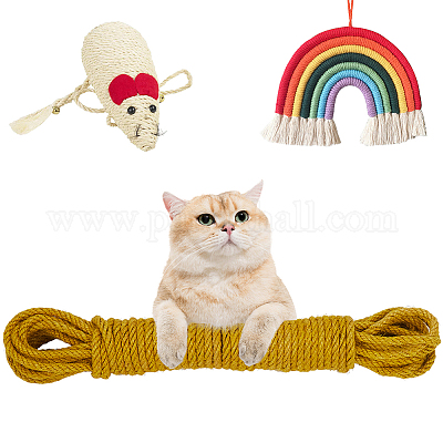 50м круглый витой джутовый шнур&nbsp;OCOR-WH20006-14C-1