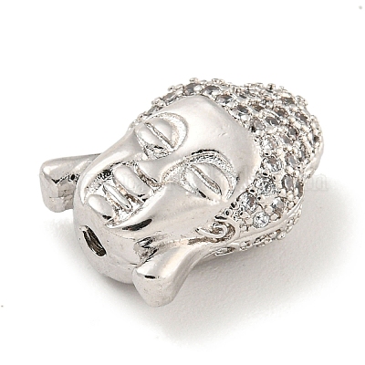 Латунные микропаве из прозрачного кубического циркония ZIRC-P119-10P-1