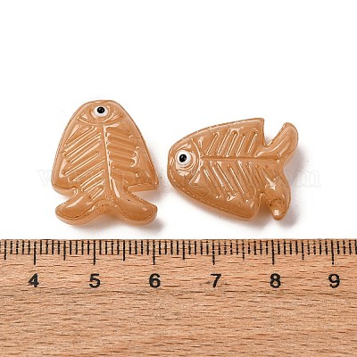 Прозрачные стеклянные эмалевые бусины LAMP-U004-06-06-1