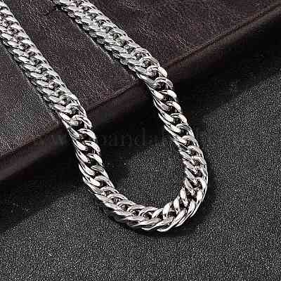 8 мм кубинские звенья цепи из нержавеющей стали 304 для мужчин NJEW-B134-03B-P-1