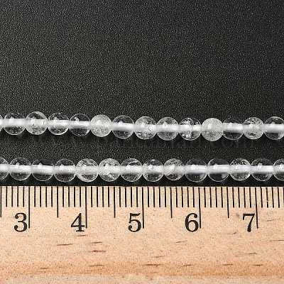 Природный кристалл кварца круглые бусины пряди X-G-J303-01-4mm-1