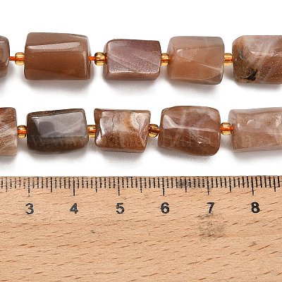 Натуральный персиковый лунный камень G-H329-A04-02-1