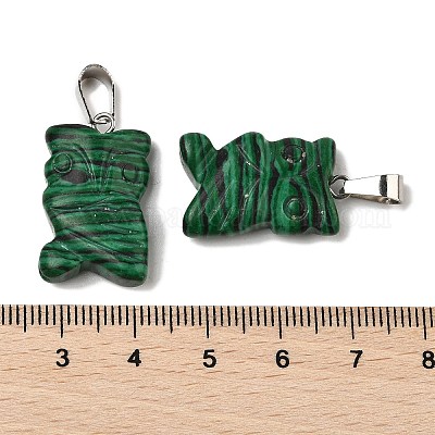 Синтетический малахитподвески G-B127-09P-11-1